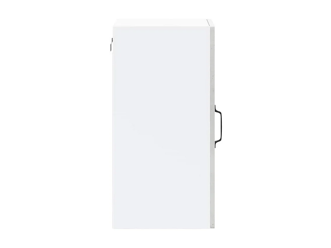 Armoire murale de cuisine avec porte en verre Lucca gris béton