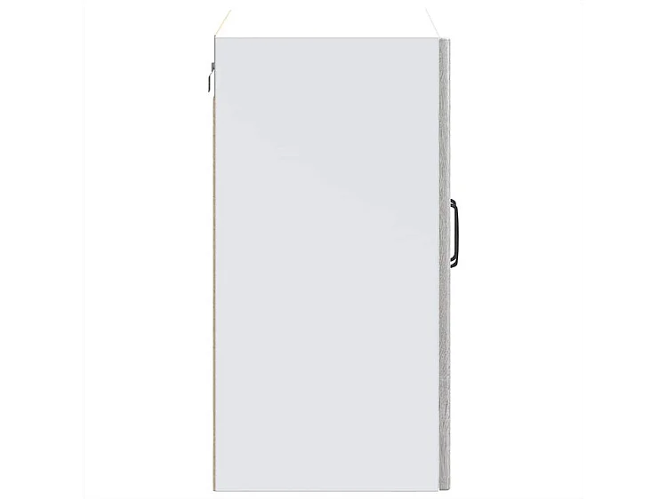 Armoire murale de cuisine et porte en verre Lucca sonoma gris