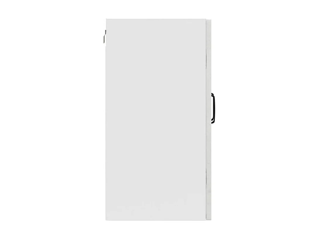 Armoire murale de cuisine avec porte en verre Kalmar gris béton