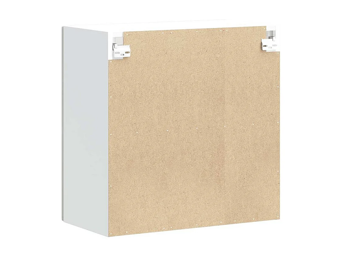 Armoire murale de cuisine avec porte en verre Kalmar gris béton
