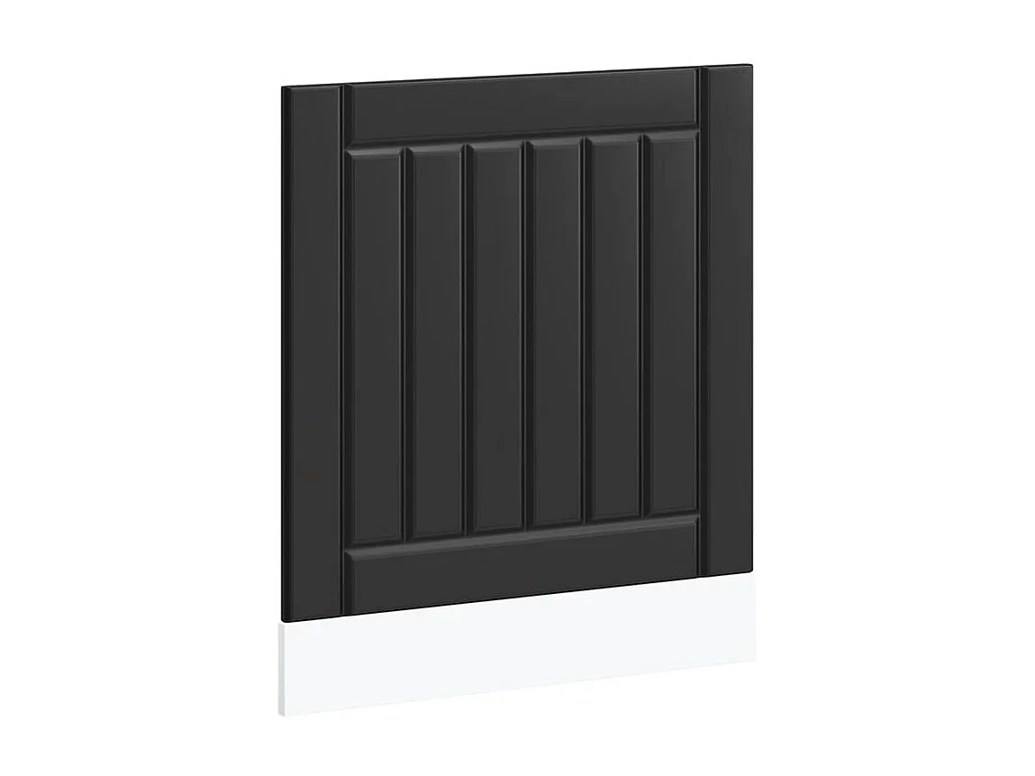 Panneau de lave-vaisselle Lucca noir bois d'ingénierie