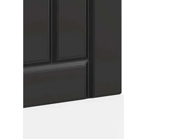 Panneau de lave-vaisselle Lucca noir bois d'ingénierie