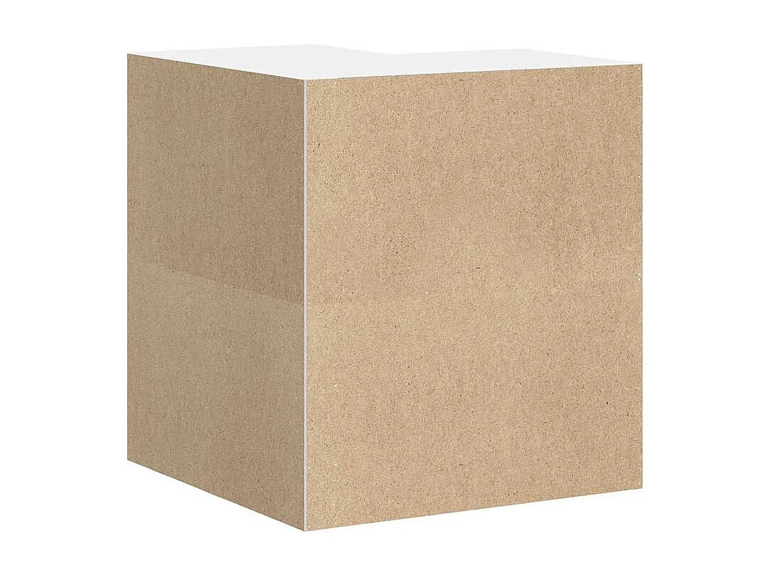Armoire murale d'angle de cuisine Lucca blanc brillant
