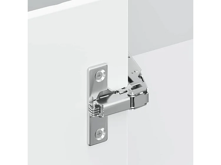 Armoire murale d'angle de cuisine Lucca blanc brillant
