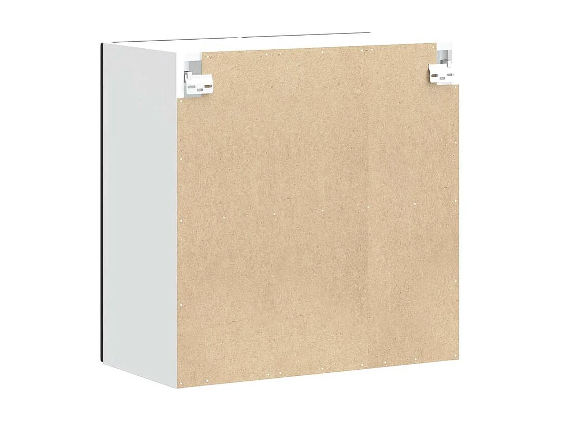 Armoire murale de cuisine avec porte en verre Kalmar noir