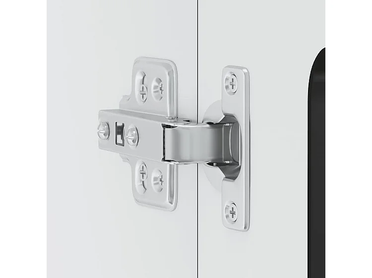 Armoire murale de cuisine avec porte en verre Kalmar noir