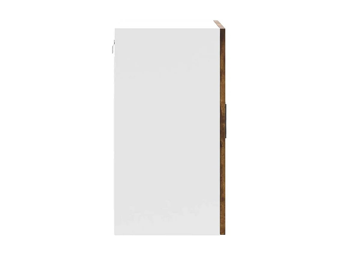 Armoire murale de cuisine Porto gris béton bois d'ingénierie