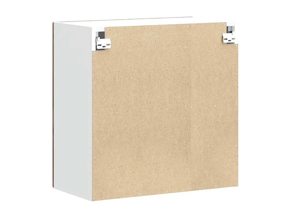 Armoire murale de cuisine Porto gris béton bois d'ingénierie