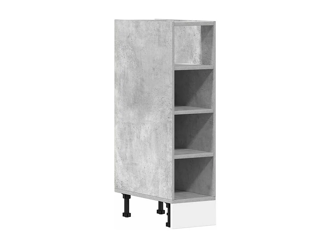 Armoire de plancher gris béton 20x44,5x81,5 bois d’ingénierie