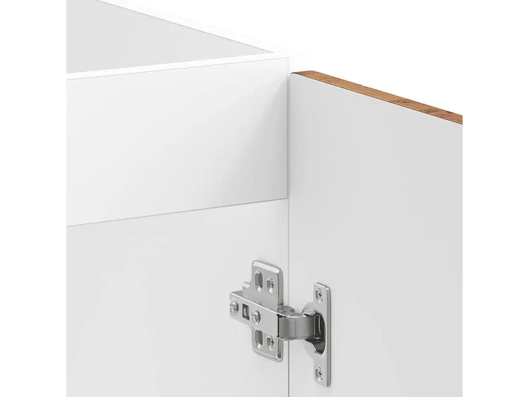 Meuble de base de lavabo Lucca vieux bois bois d'ingénierie