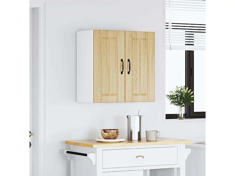 Armoire murale de cuisine Lucca chêne sonoma bois ingénierie