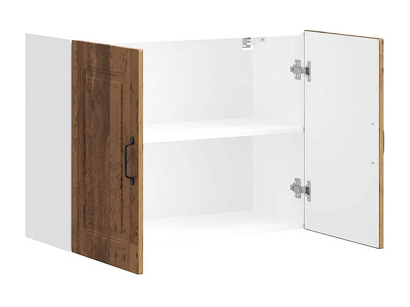 Armoire murale de cuisine Kalmar vieux bois bois d'ingénierie