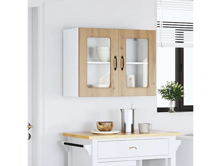 Armoire murale de cuisine avec porte en verre Kalmar