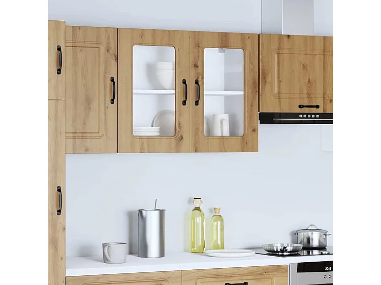 Armoire murale de cuisine avec porte en verre Kalmar
