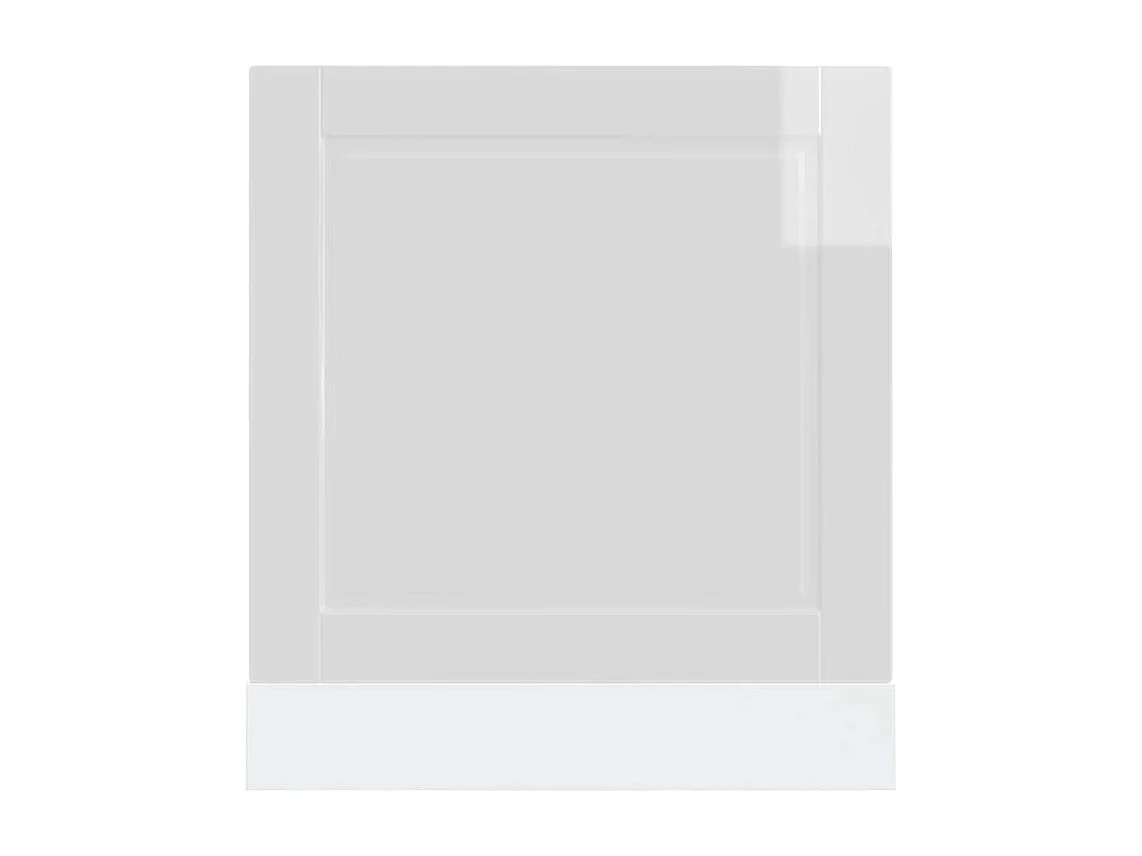 Panneau de lave-vaisselle Porto blanc brillant 60x1,5x67
