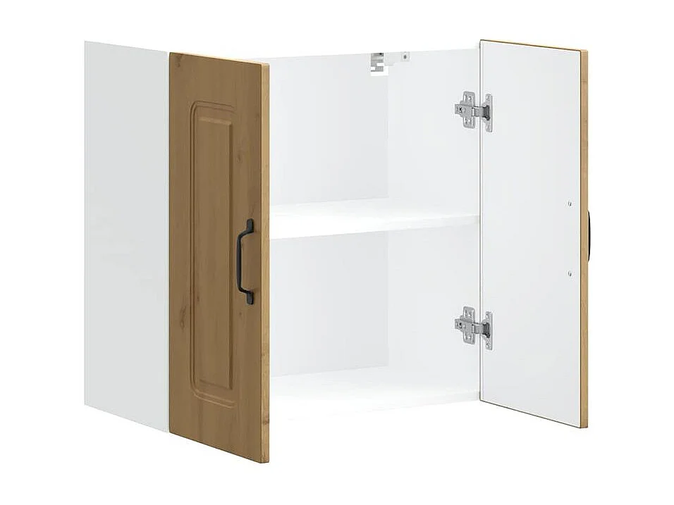 Armoire murale cuisine Kalmar chêne artisanal bois d'ingénierie