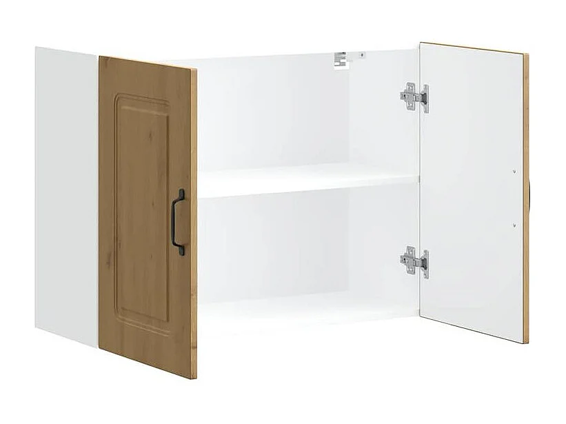 Armoire murale cuisine Kalmar chêne artisanal bois d'ingénierie