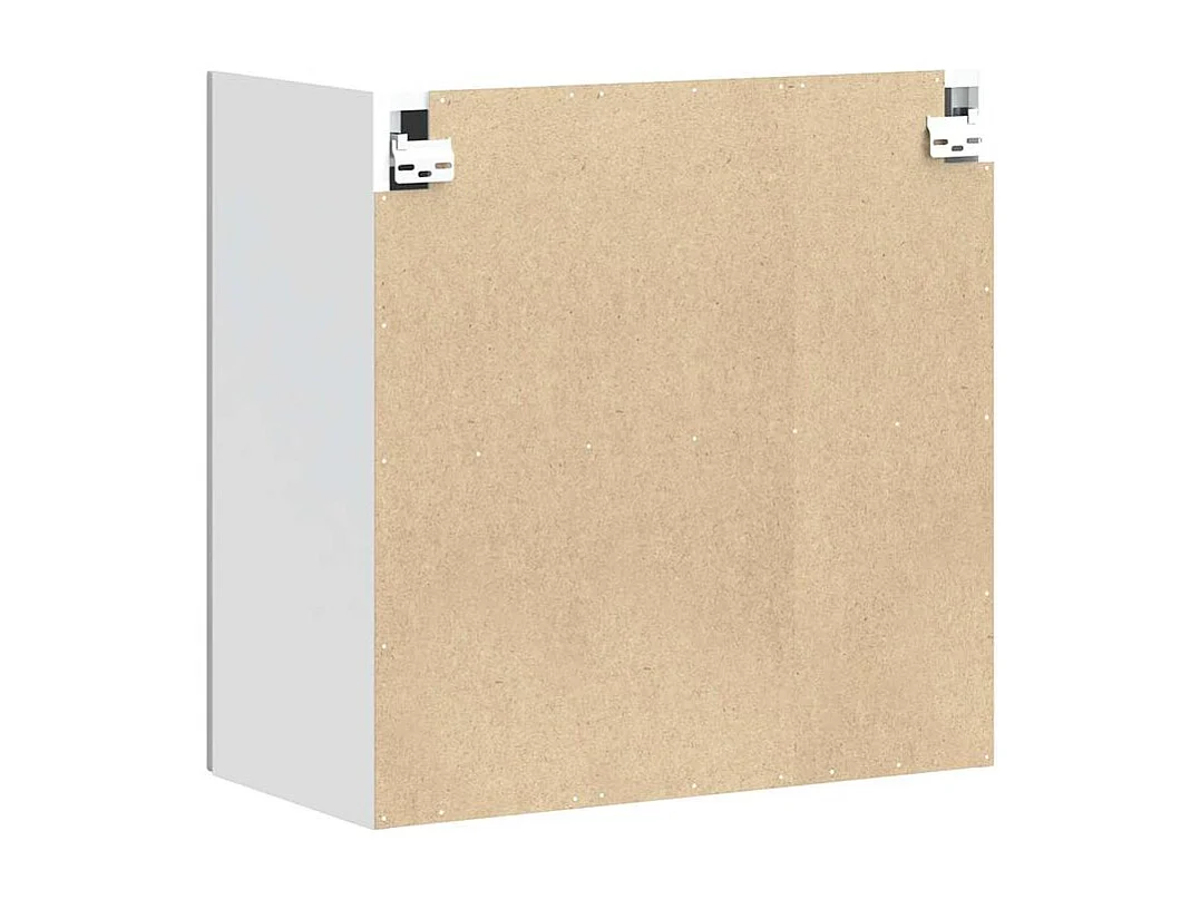 Armoire murale de cuisine Porto blanc brillant bois ingénierie