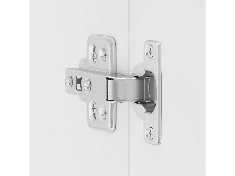 Armoire murale de cuisine Porto blanc brillant bois ingénierie