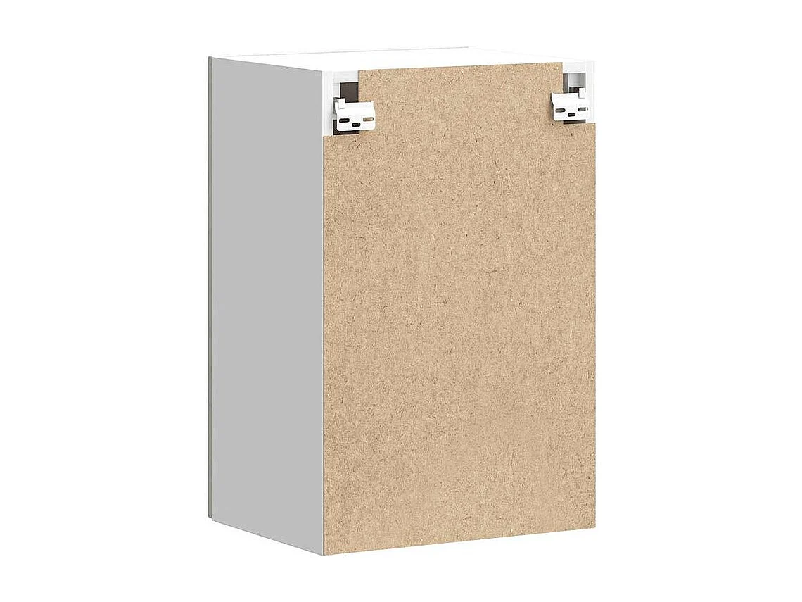 Armoire murale de cuisine Kalmar gris béton bois d'ingénierie