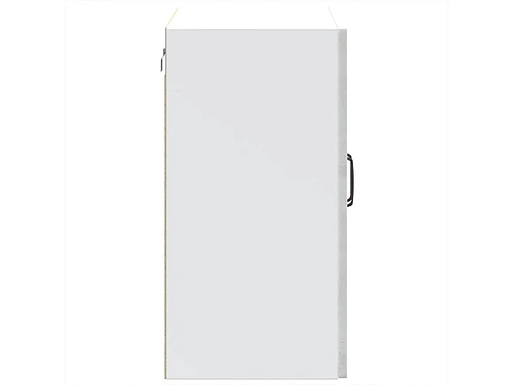 Armoire murale de cuisine avec porte en verre Kalmar gris béton