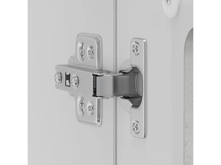 Armoire murale de cuisine avec porte en verre Kalmar gris béton