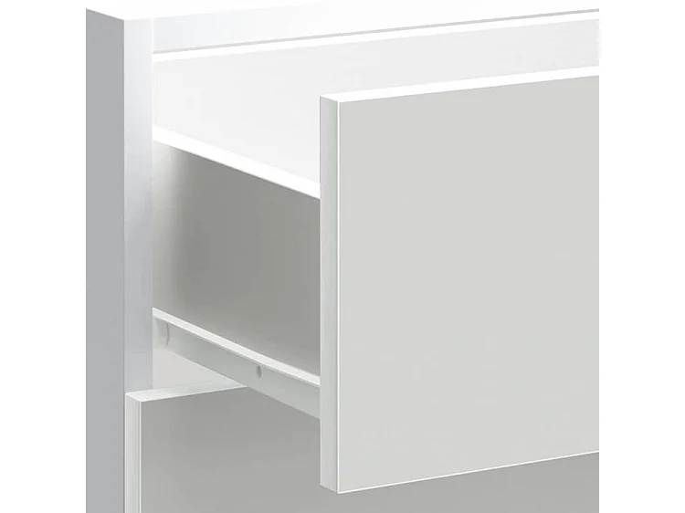 Armoire de cuisine blanc bois d'ingénierie