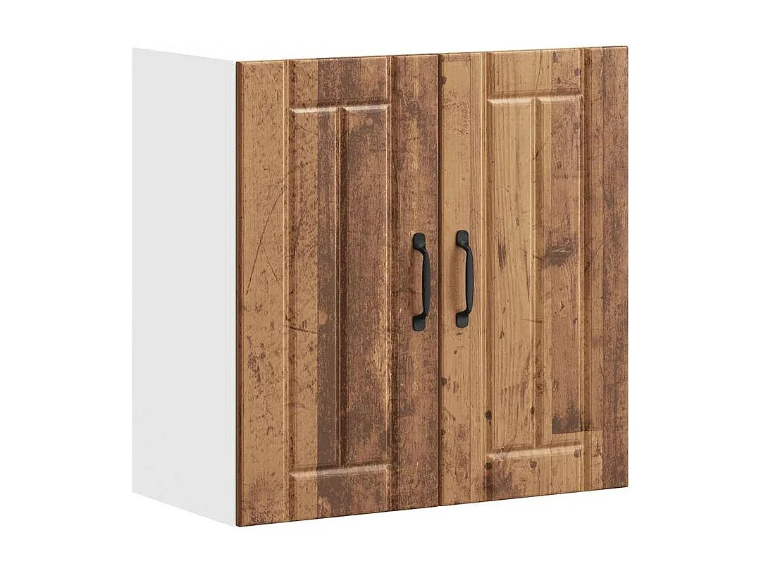 Armoire murale de cuisine Lucca vieux bois bois ingénierie