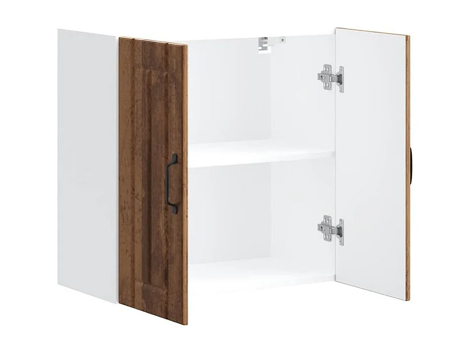 Armoire murale de cuisine Lucca vieux bois bois ingénierie
