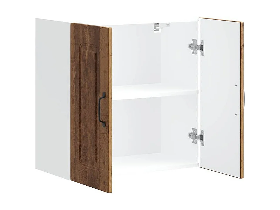 Armoire murale de cuisine Kalmar vieux bois bois d'ingénierie