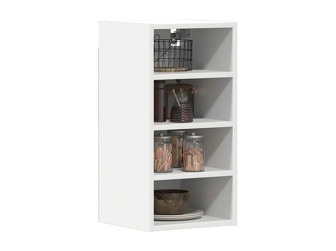 Armoire suspendue blanc 30x29,5x60 bois d'ingénierie