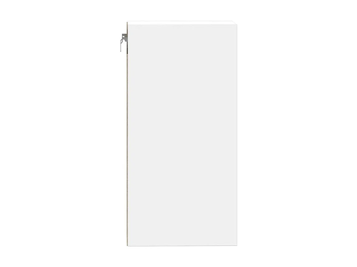Armoire suspendue blanc 30x29,5x60 bois d'ingénierie