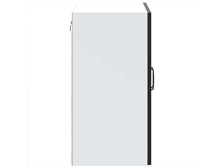 Armoire murale de cuisine avec porte en verre Kalmar noir
