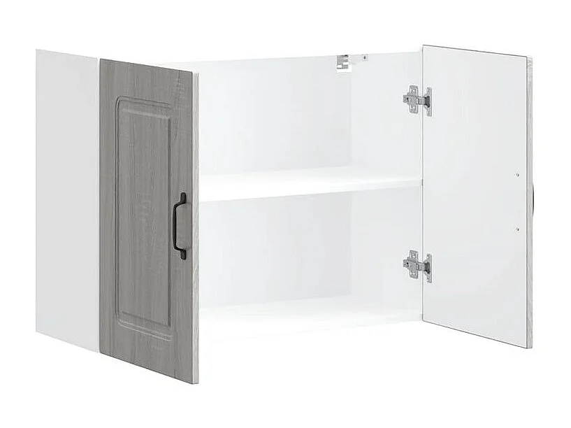 Armoire murale de cuisine Kalmar sonoma gris bois d'ingénierie