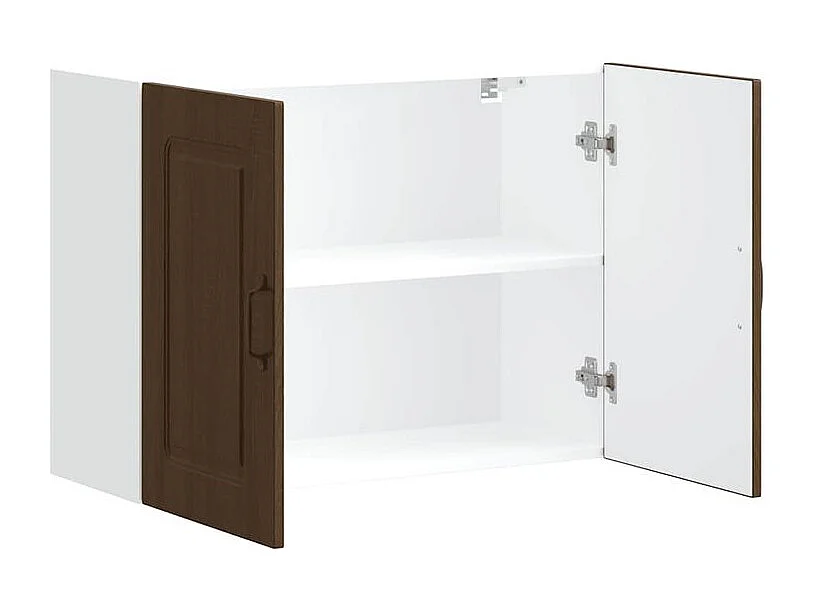 Armoire murale de cuisine Kalmar chêne marron bois d'ingénierie