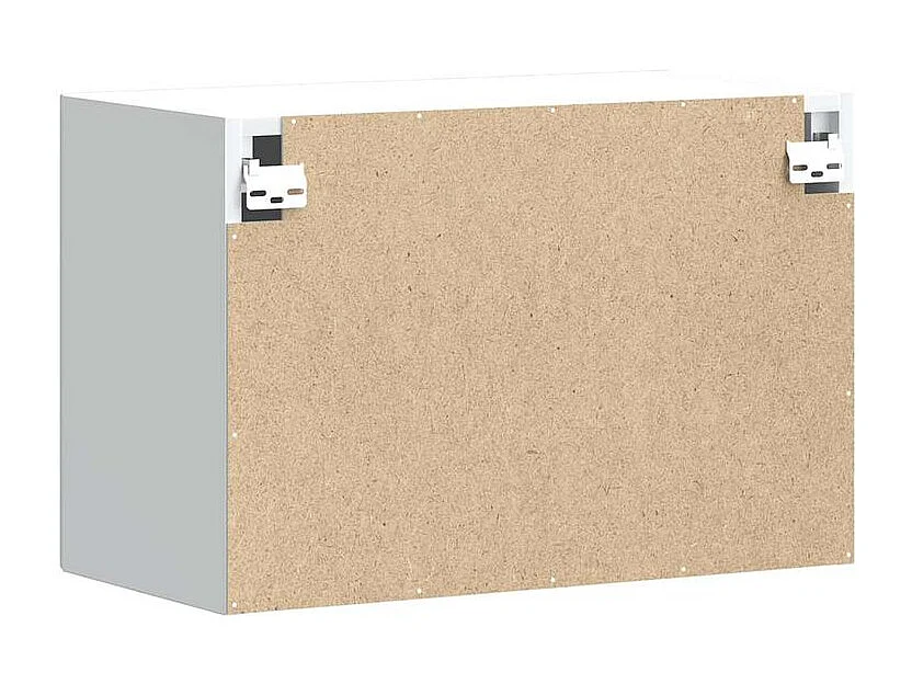 Armoire murale de cuisine Porto blanc brillant bois ingénierie