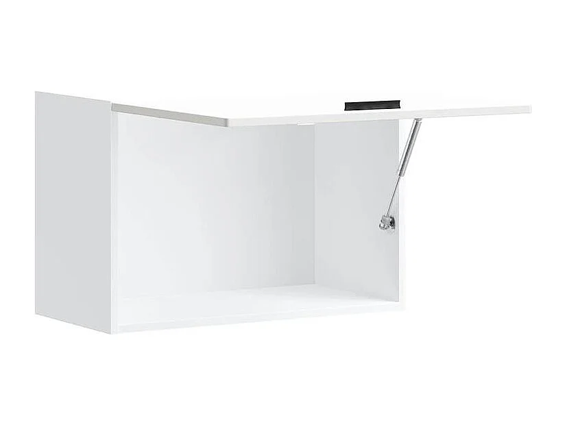Armoire murale de cuisine Porto blanc brillant bois ingénierie