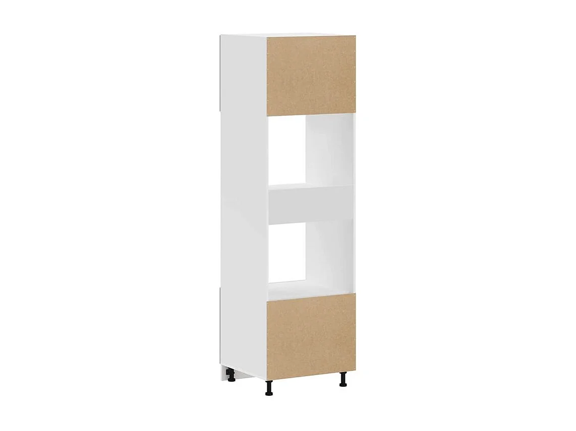 Armoire de four 2 pc Kalmar gris béton bois d'ingénierie