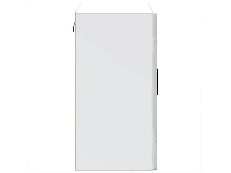 Armoire murale de cuisine avec porte en verre Porto gris béton
