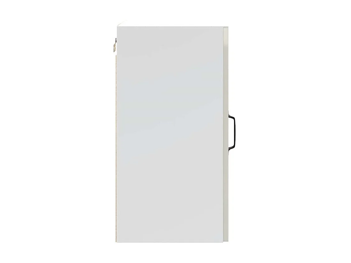 Armoire murale de cuisine Porto blanc brillant bois ingénierie