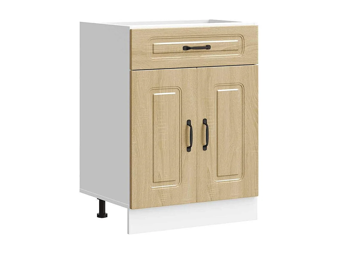 Armoire de cuisine Kalmar chêne sonoma bois d'ingénierie