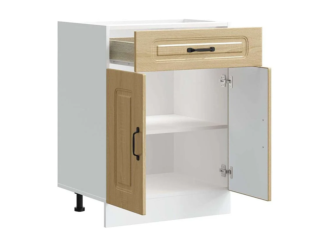 Armoire de cuisine Kalmar chêne sonoma bois d'ingénierie