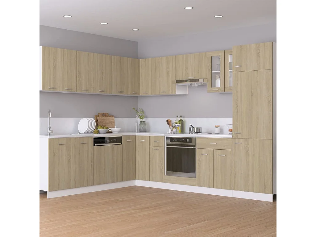 Armoire d'angle suspendue Chêne sonoma 57x57x60