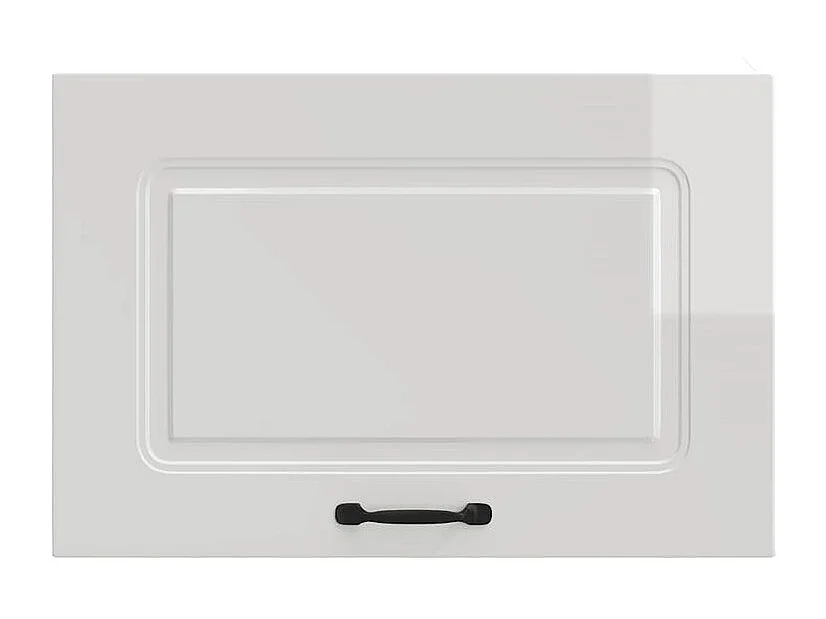 Armoire murale de cuisine Kalmar blanc brillant bois ingénierie