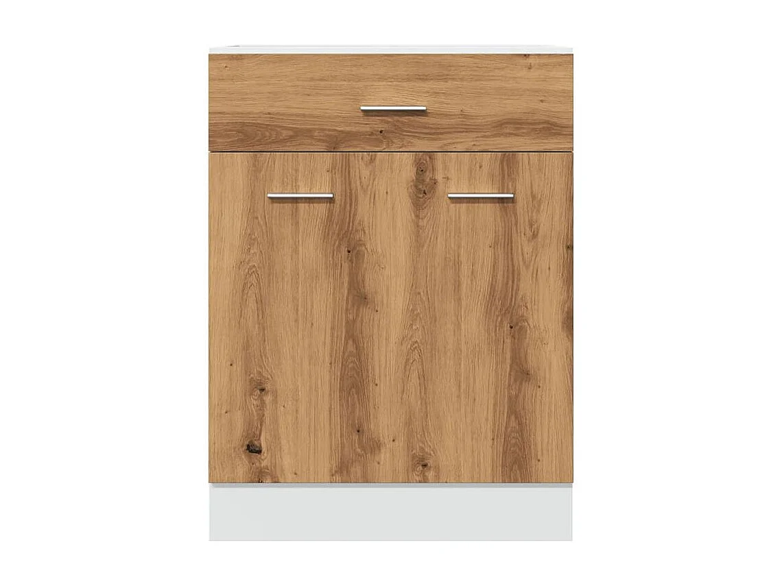 Armoire de plancher à tiroir chêne artisanal 60x46x81,5