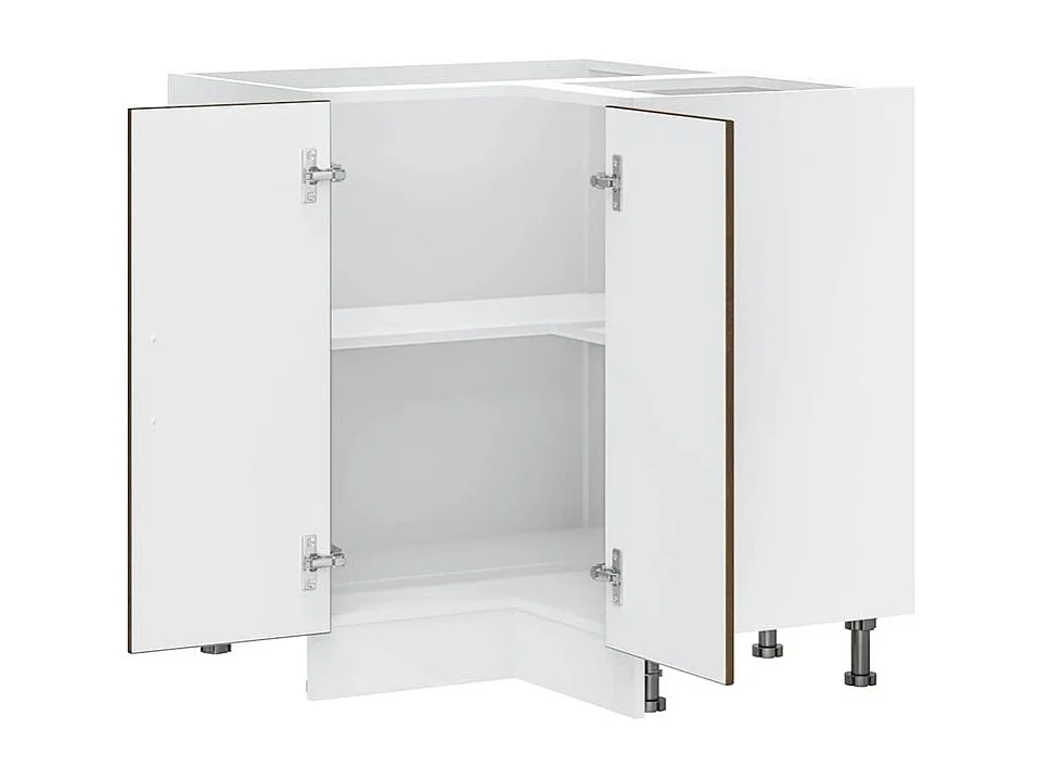 Armoire d'angle de cuisine Lucca chêne marron bois d'ingénierie