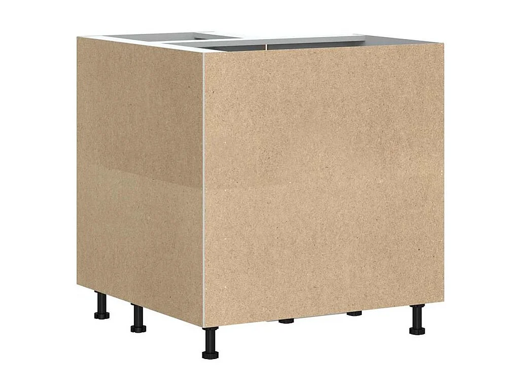 Armoire d'angle de cuisine Lucca chêne marron bois d'ingénierie