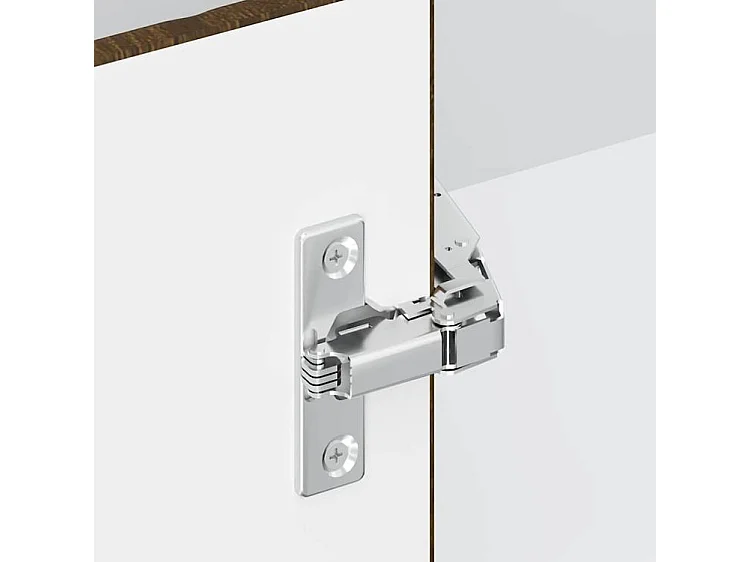 Armoire d'angle de cuisine Lucca chêne marron bois d'ingénierie