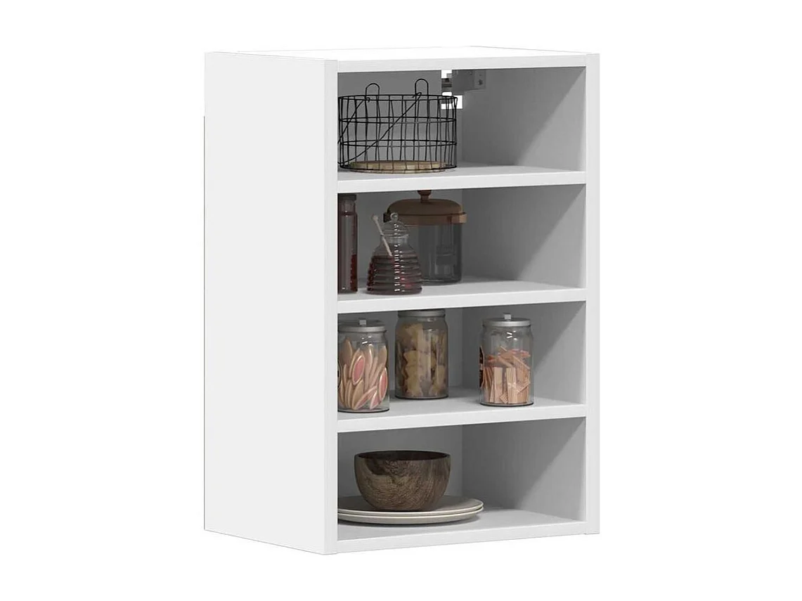 Armoire suspendue blanc 40x29,5x60 bois d'ingénierie