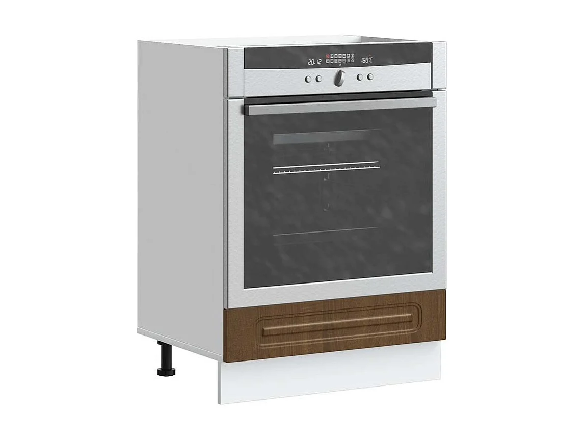 Armoire à four Kalmar chêne marron bois d'ingénierie